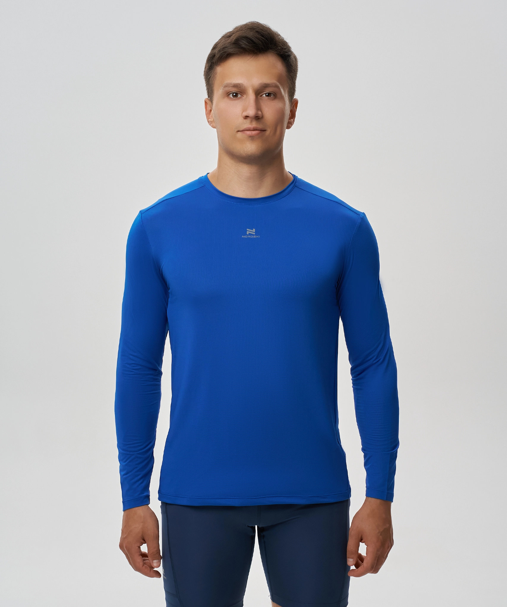 Футболка Nordski Run 2.0 Silver с длинным рукавом
