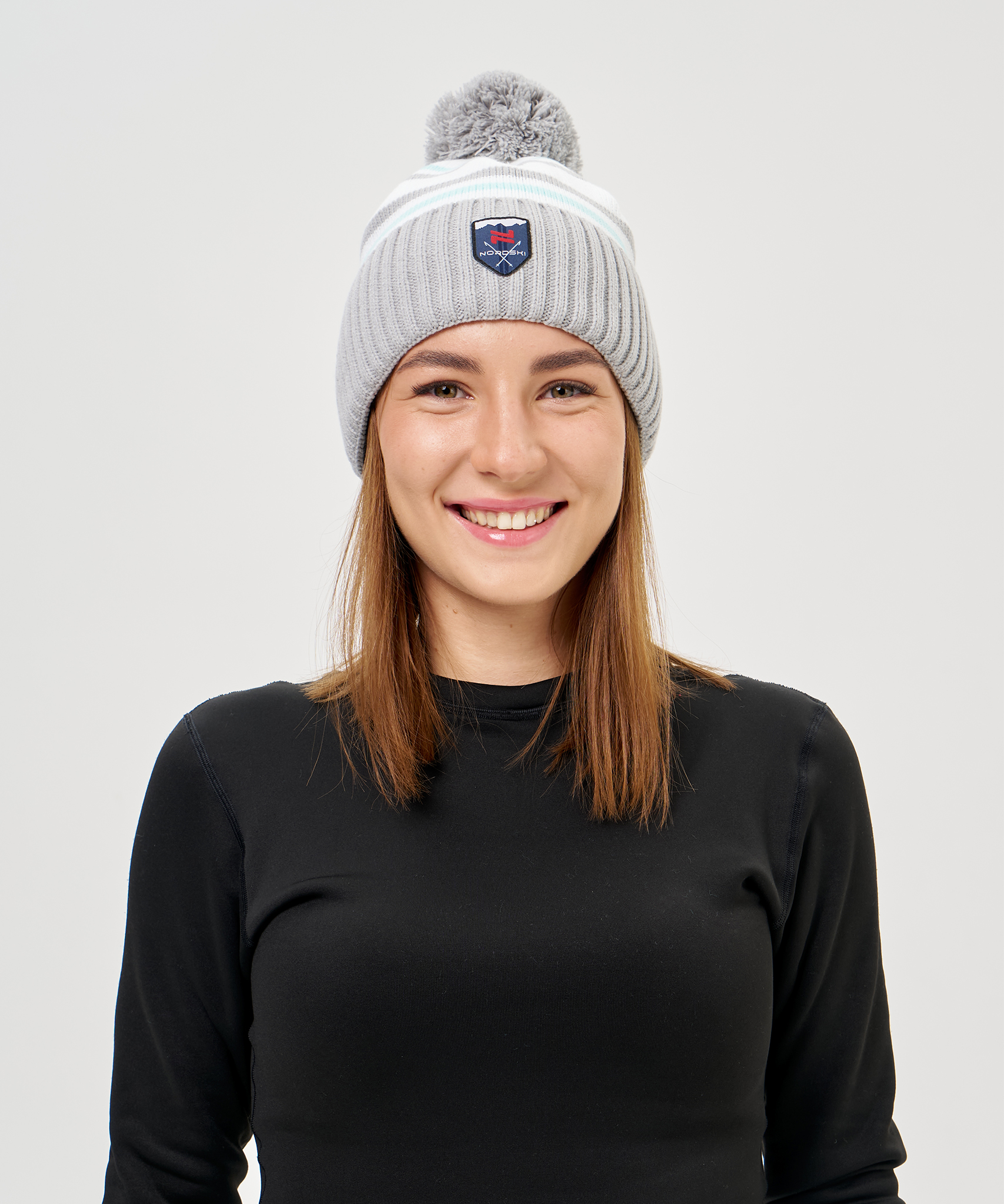 Шапка Nordski Severe Ice Water/White