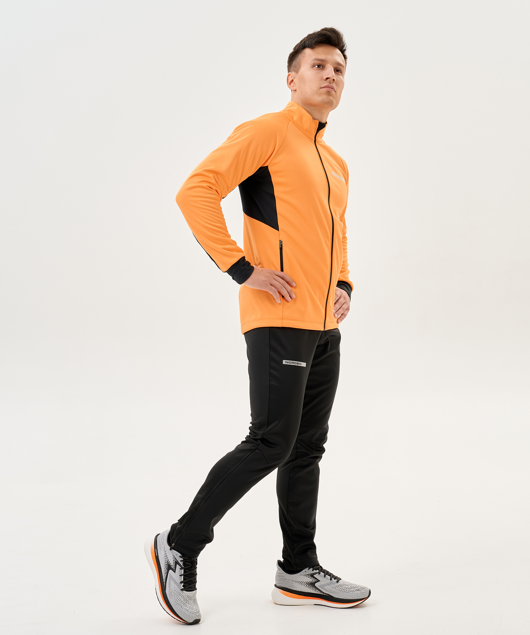 Тренировочная куртка Nordski Core Orange/Black