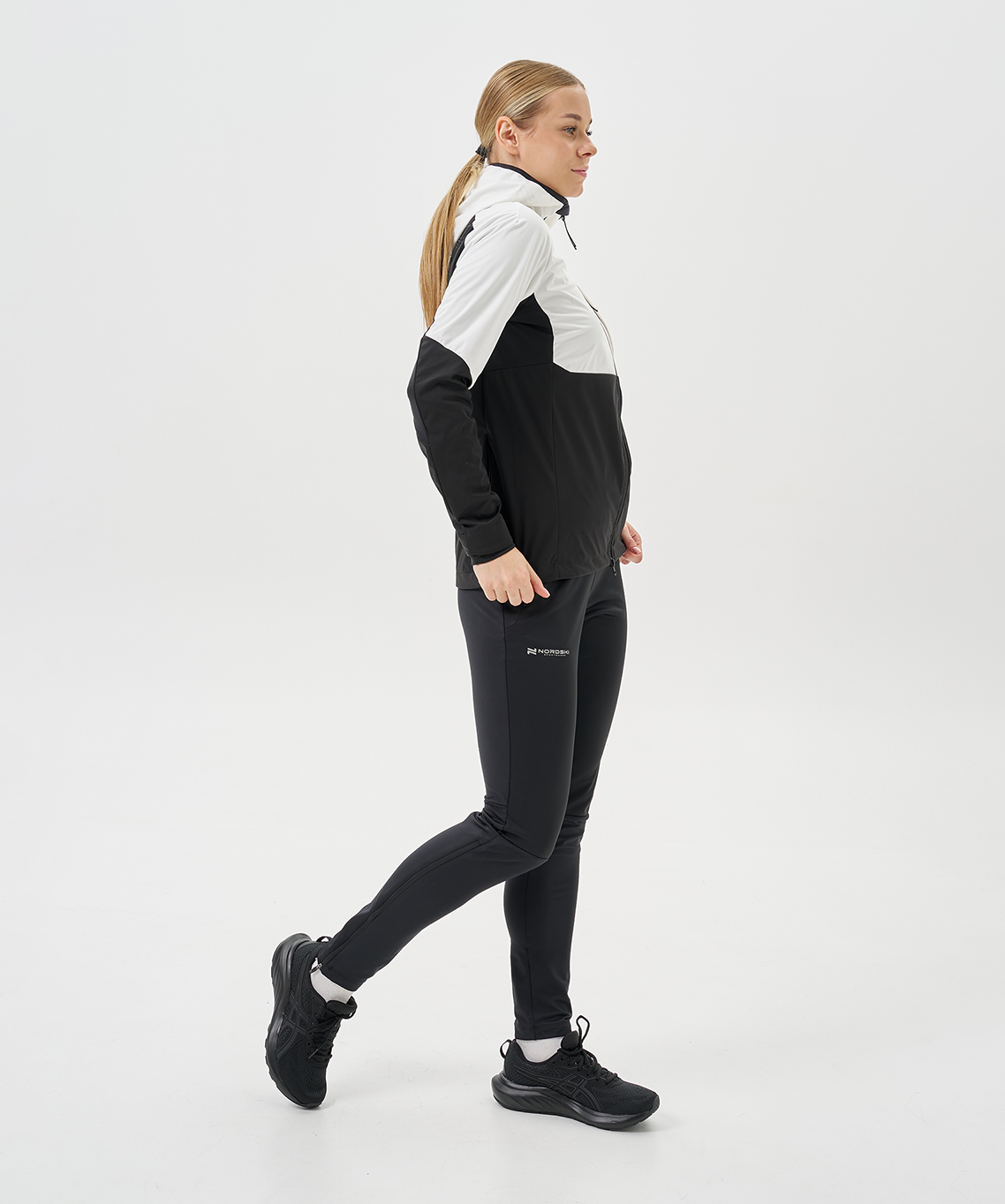 Тренировочная куртка Nordski PRO TOUR HOOD White/Black W