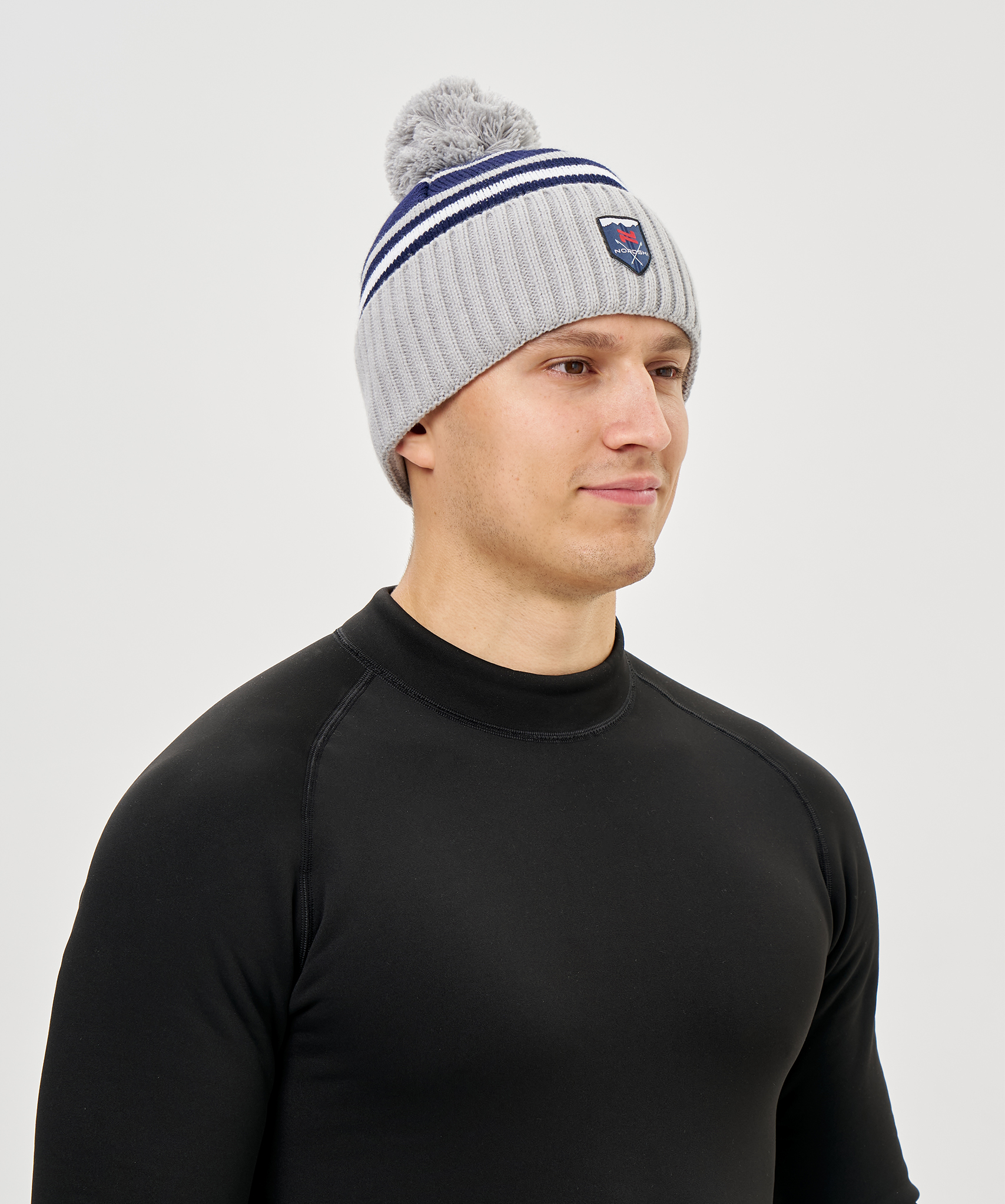 Шапка Nordski Severe Dark Blue/Grey